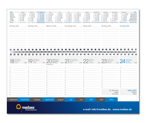 Tischkalender 2025 als Werbegeschenk